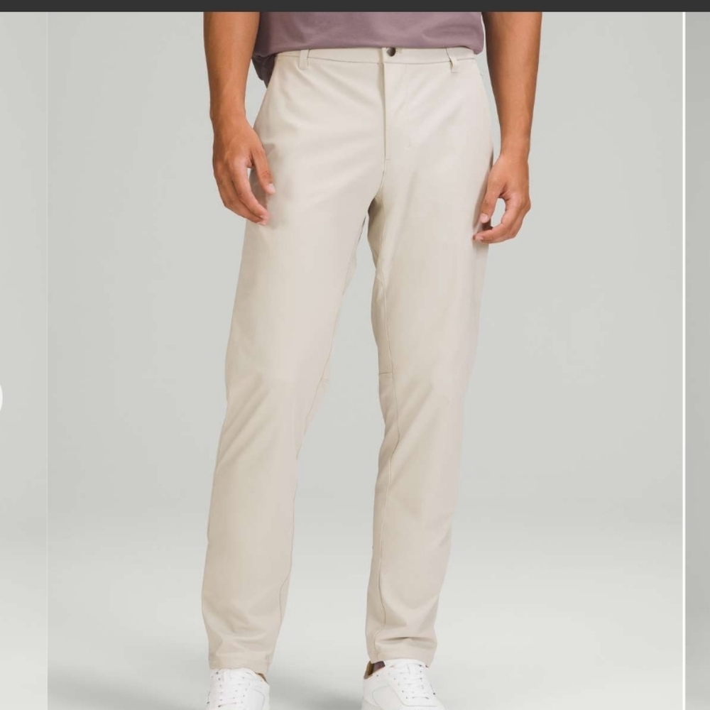 Lululemon Men's Commission Pant Classic Warpstream In Silverstone Size 36